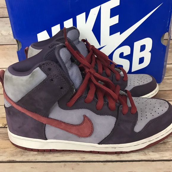 Nike SB Dunk High Plum Pruple Rare size 8.5 - Picture 4 of 8